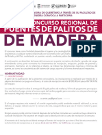 Convocatoria Puentes de Palitos de Madera