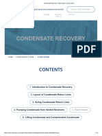 Condensate Recovery - Flash Steam