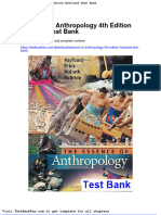 Essence of Anthropology 4th Edition Haviland Test Bank