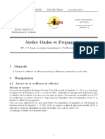 Atelier Ondes Et Propagation: 1 Objectifs 2 Manipulation