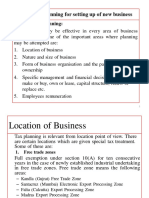 Areas of Tax Planning