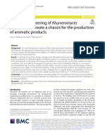 Rational Engineering of Kluyveromyces of Aromatic Products: Marxianus To Create A Chassis For The Production