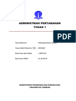 Muhammad Mustaan Dalif (043136845) - Administrasi Pertanahan