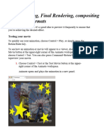 7.2previewing, Final Rendering, Compositing in Various Formats