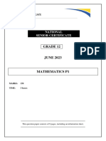 MATHS P1 GR12 QP JUNE 2023 - English