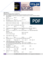 YTS-09 (XI Maths Sample Paper - O.P. GUPTA)