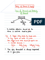 Theory of Demand & Supply Revision Notes