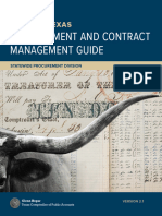 Procurement and Contract Management Guide: State of Texas