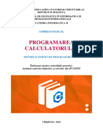 Programarea Calculatorului. Metode Și Tehnici de Programare În C++