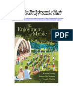 Test Bank For The Enjoyment of Music Thirteenth Edition Thirteenth Edition