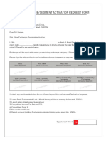 AO Segment Activation Form