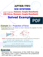 CH-2 Force Systems Examples (2D, 3D)