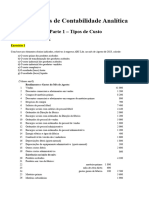 Exercícios - Contabilidade Analítica (V2)