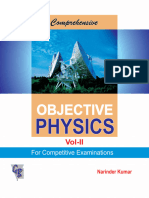 Comprehensive Objective Physics For Iit Jee Neet Competitive Exams Volume 2 II Narinder Kumar Compress