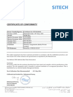 Calibration Certificate Horizon Trimble TSC3 GPS