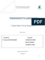 TP Thermo Calorimetrie