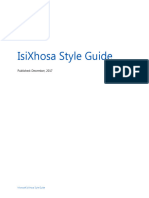 Xho Zaf Styleguide