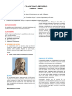 Clasicismo Homero y La Iliada y La Odisea