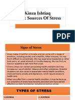 Sources of Stress