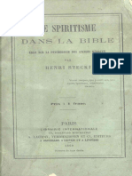 Le Spiritisme Dans La Bible