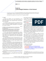 Moisture-Density (Unit Weight) Relations of Soil-Cement Mixtures