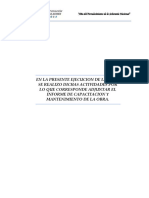 Informe de Capacitacion Operacion y Mantenimiento Ok