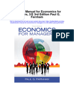 Solution Manual For Economics For Managers 3 e 3rd Edition Paul G Farnham