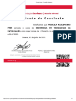 Certificado - Segurança Da Informação