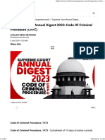 Supreme Court Annual Digest 2023 Code of Criminal Procedure CRPC