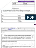 Assessment and Evaluation in Mathematics Syllabus