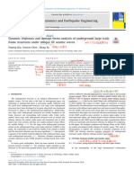 2019 - Qiu - Dynamic Responses and Damage Forms Analysis of Underground Large Scale Frame