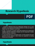 Research Hypothesis