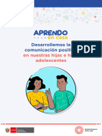 Desarrollemos La Comunicación Positiva: en Nuestras Hijas e Hijos Adolescentes