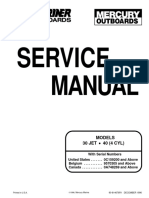 Mercury 30 - 40hp Service OEM Manual