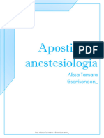 Apostila de Anestesiologia