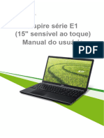 Aspire Série E1 (15" Sensível Ao Toque) Manual Do Usuário