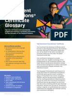 Investment Foundations Certificate Glossary