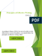 Principles of Effective Writing