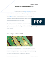 What Is Rogers RT Duroid 6002 For PCB