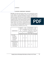 Self - Rating Competency Chjecklist