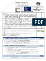 Examen Segundo Trimestre Noveno