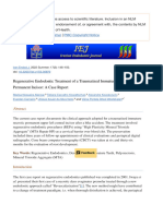 Regenerative Endodontic Treatment of A Traumatized Immature Necrotic Permanent Incisor - A Case Report - PMC