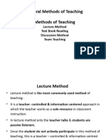 GMT Week 7 Methods of Teaching