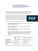 Inventory Planning Optimization