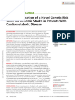 Marston Et Al 2020 Clinical Application of A Novel Genetic Risk Score For Ischemic Stroke in Patients With