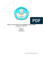 Rencana Pelaksanaan Pembelajaran (RPP) : Tematik Terpadu Kelas V Tema 8 Subtema 3