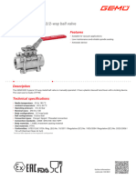 Gemü B22: Manually Operated 2/2-Way Ball Valve