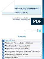 Présentation - Théories de La RSE Chambre Des Mines - 301116 Atelier