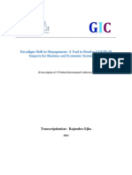 Paradigm Shift in Management: A Tool To Resolve COVID-19 Impacts For Business and Economic Sustainability (Transcriptionists: Rajendra Ojha)