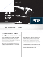 Informe Observatorio de La Cultura 2023